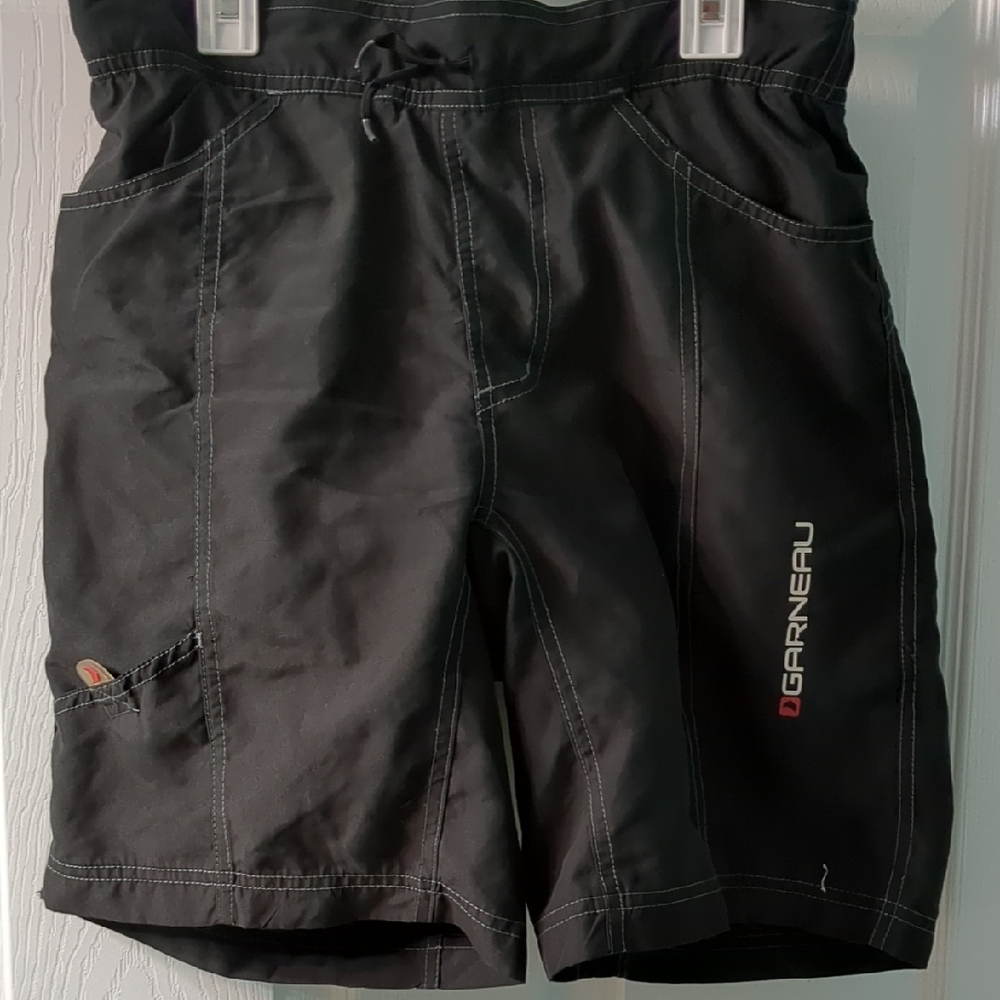 Black Women's Padded Garneau Bike Shorts